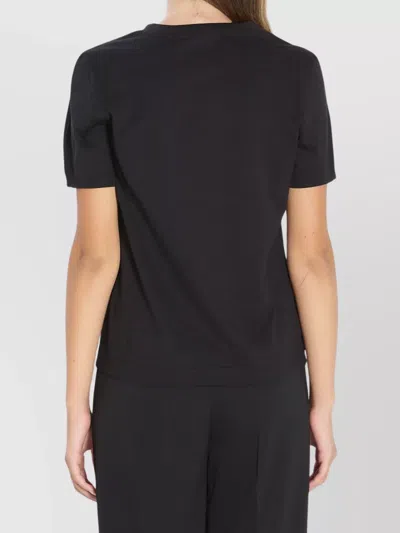 Dolce & Gabbana Black Cotton Logo T-shirt In Black