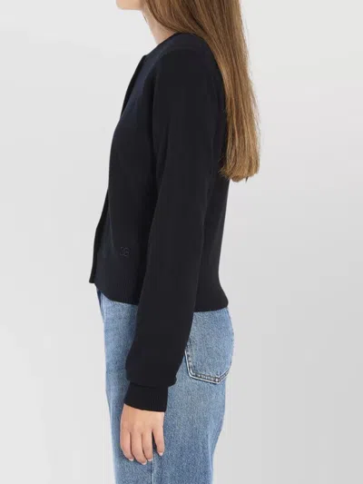 Dolce & Gabbana Cashmere Cropped Cardigan Embroidered In Multi