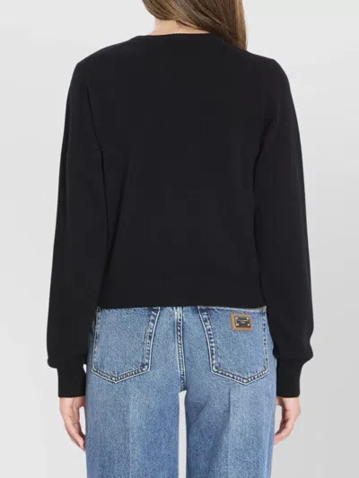 Dolce & Gabbana Cashmere Cropped Cardigan Embroidered In Multi