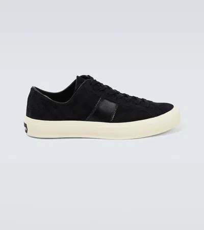Tom Ford Logo-print Low-top Sneakers In Black
