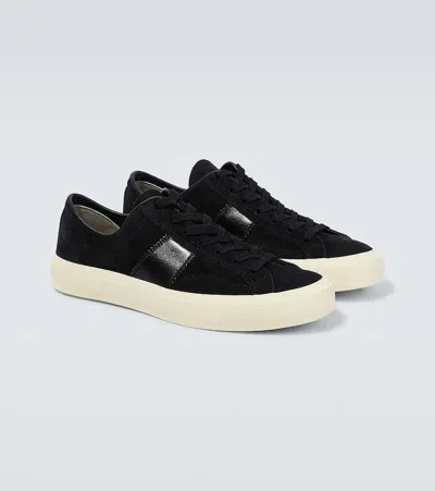 Tom Ford Logo-print Low-top Sneakers In Black