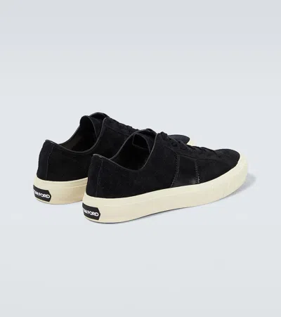 Tom Ford Logo-print Low-top Sneakers In Black