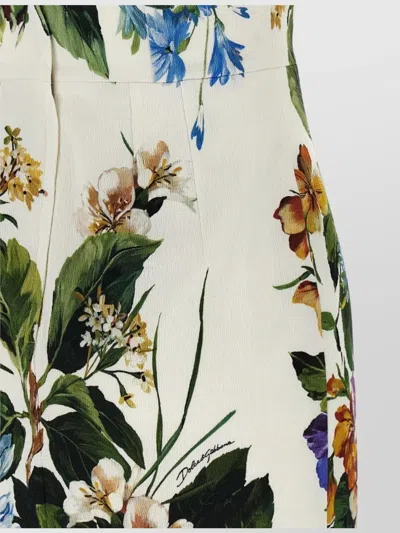 Dolce & Gabbana Bouquet-print Dress In Cretonne In Multi