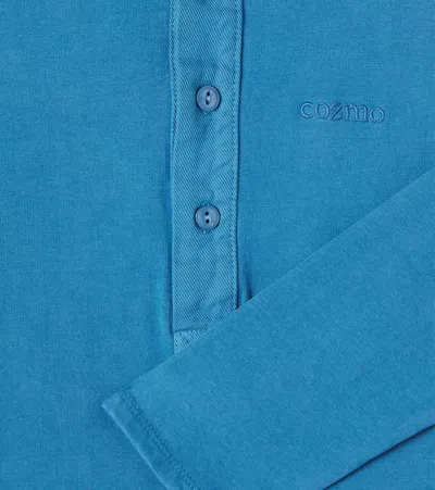 CALI LOGO棉质混纺POLO衫