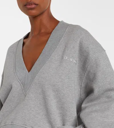 Attico Sweatshirt In Gray