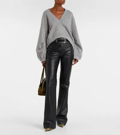 Attico Sweatshirt In Gray