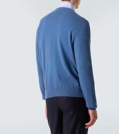 Rubinacci Cashmere Sweater In Blue