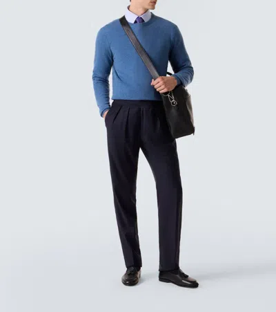 Rubinacci Cashmere Sweater In Blue