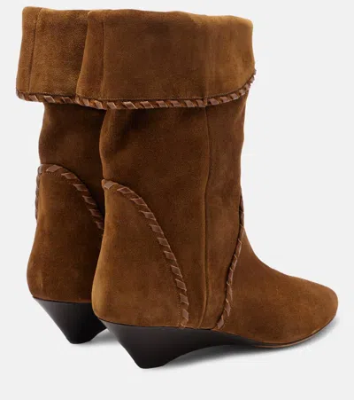 Isabel Marant Edoa 45 Suede Ankle Boots In Brown