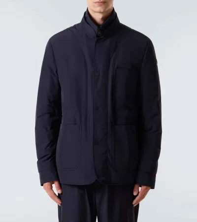 Moncler Brieuc Down Jacket In Blue