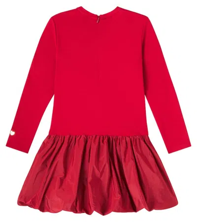 Monnalisa Kids' Long-sleeve Dress In Red