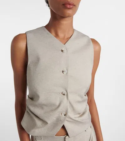 Sir Leone Vest Natural In Gray