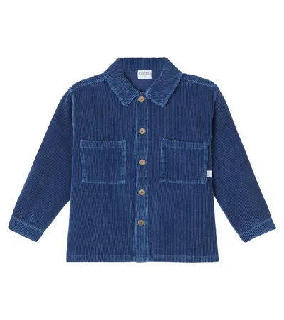 Cozmo Dakar Cotton Corduroy Shirt In Blue