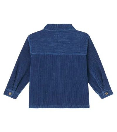 Cozmo Dakar Cotton Corduroy Shirt In Blue