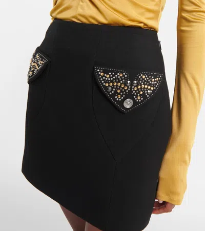 初剪羊毛绉纱迷你半身裙