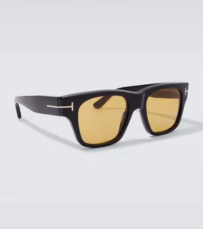 Tom Ford Smith Square-frame Acetate Sunglasses In Black