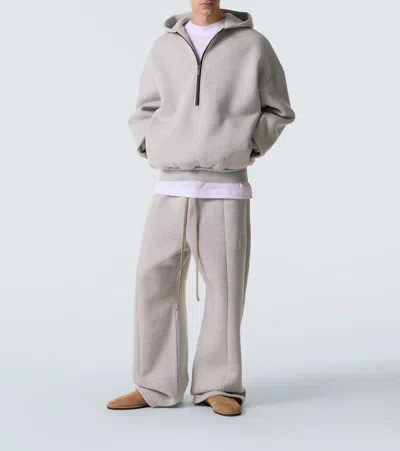 Fear Of God Athletics Half Zip Hoodie In Gray