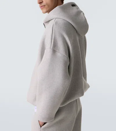Fear Of God Athletics Half Zip Hoodie In Gray