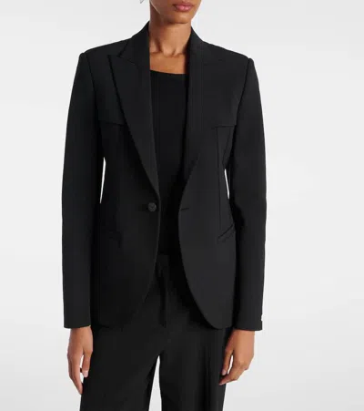 Jean Paul Gaultier Tailored Jacket With Structured Shoulders And Front Pockets In Black