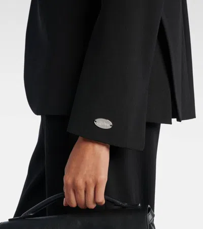 Jean Paul Gaultier Tailored Jacket With Structured Shoulders And Front Pockets In Black