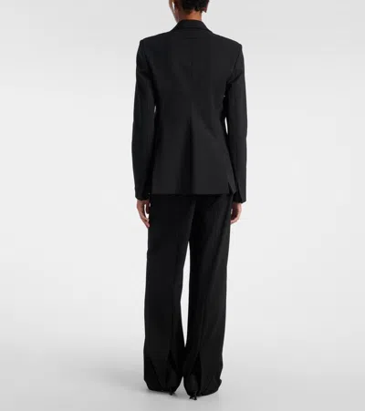 Jean Paul Gaultier Tailored Jacket With Structured Shoulders And Front Pockets In Black