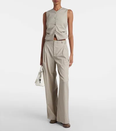 LEONE高腰阔腿裤