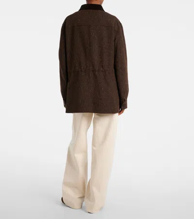 Blazé Milano Lokai Wool And Silk-blend Jacket In Brown