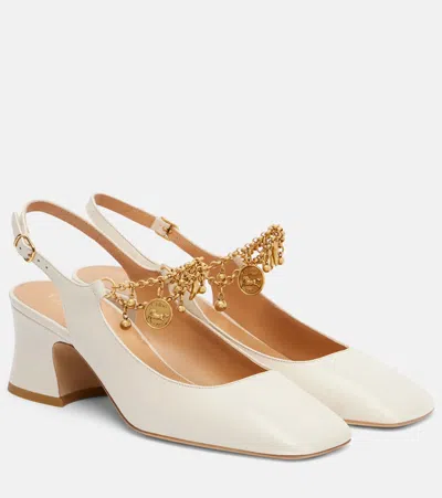 Chloé Charms" In White