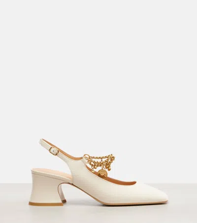 Chloé Charms" In White