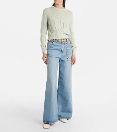 Chloé Charms" In White