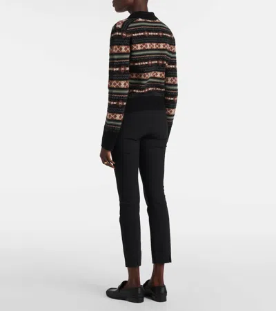 Vince Collared Patterned Sweater In Multi
