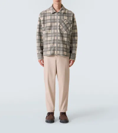 Moncler Graphic Logo Long Sleeve Cotton T-shirt In Gray