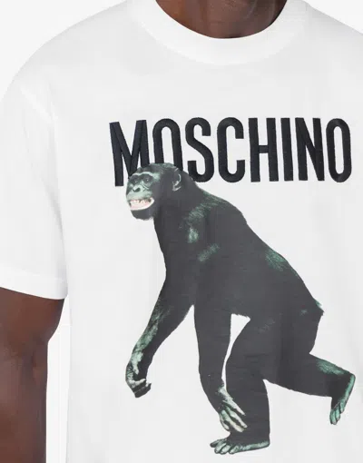 Moschino Logo-print T-shirt In Yellow