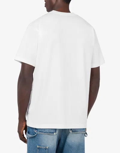 Moschino Couture Message Print T-shirt In White