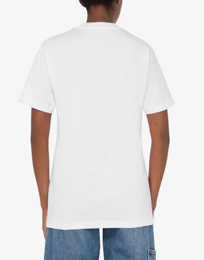 Moschino Classic Cotton T-shirts And Polos Collection In White
