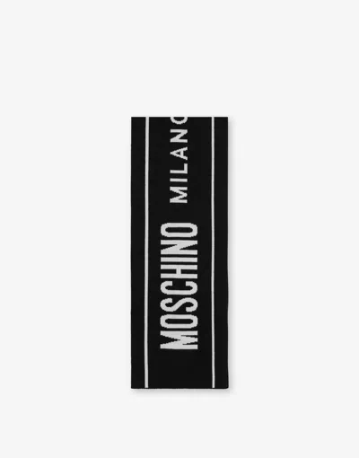 Moschino Milano Scarf In Black