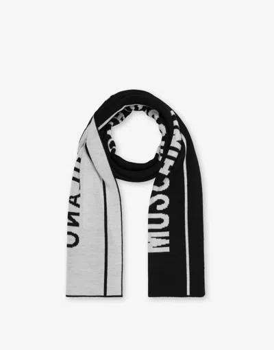 Moschino Milano Scarf In Black