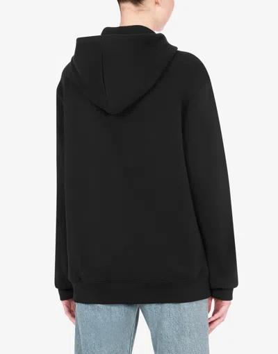 Moschino Sweatshirt In Organic Cotton Smiley® In Black