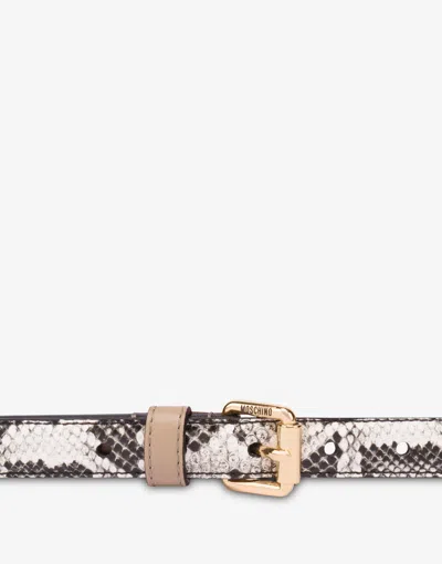 Moschino Patchwork Belt In Multi