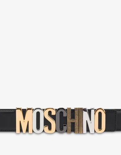 Moschino Cinrua With Logo In Black