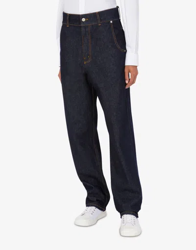 Moschino Straight Jeans In Blue