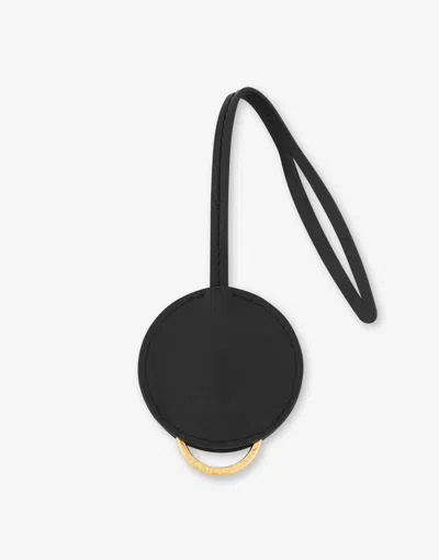 Moschino Couture Multicolour Leather Key Holder In Black