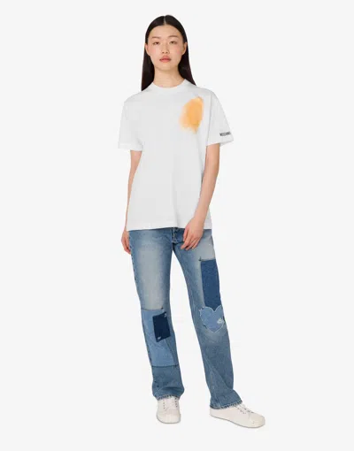 Moschino T-shirt "too Much Irony!" In White