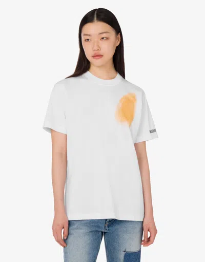 Moschino T-shirt "too Much Irony!" In White