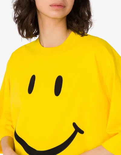 Moschino Yellow T-shirt With Smile In Yellow