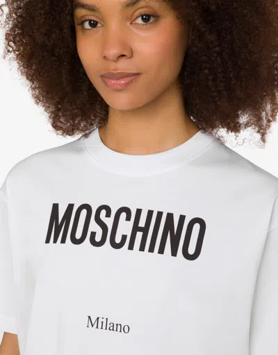 Moschino Classic Cotton T-shirts And Polos Collection In White