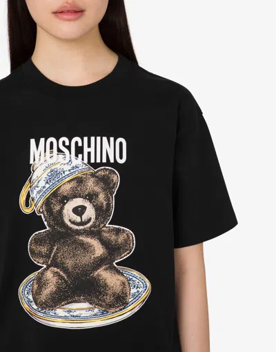 Moschino Teddy Bear Crewneck T-shirt In Black