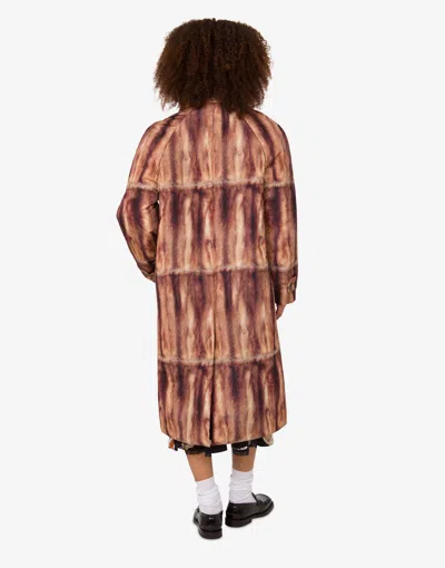 Moschino Printed Canvas Quilt In Brown