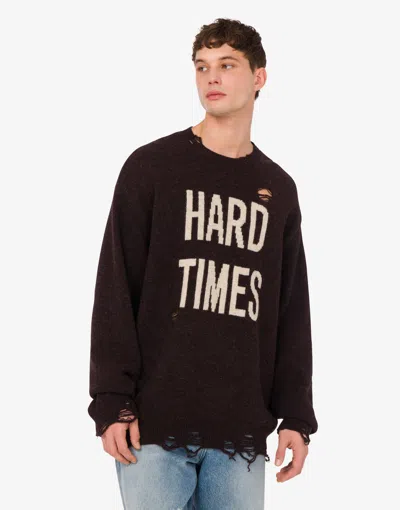 Moschino Couture Shetland Wool Pullover In Brown