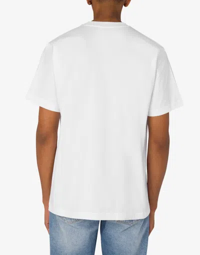 Moschino Smiley Print T Shirt In White